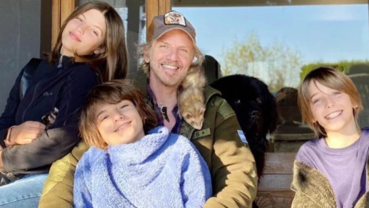 Facundo Arana y sus hijos