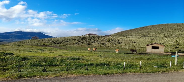 Junín de los Andes, telón de fondo de Las Vertientes. Junín de los Andes, telón de fondo de Las Vertientes.