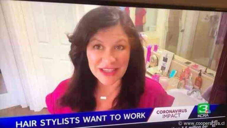 Periodista que hacía home office mostró la imagen menos esperada