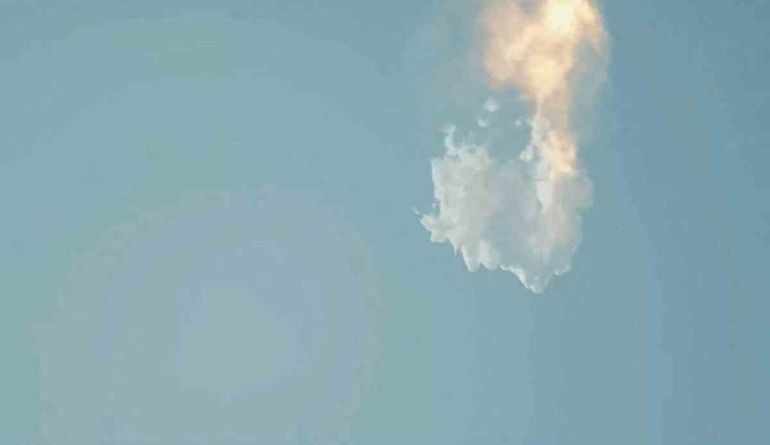 El cohete Starship, el más potente de la historia, explotó en el aire tras su despegue