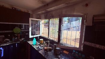 El principio de incendio podría haber terminado en tragedia. El principio de incendio podría haber terminado en tragedia.