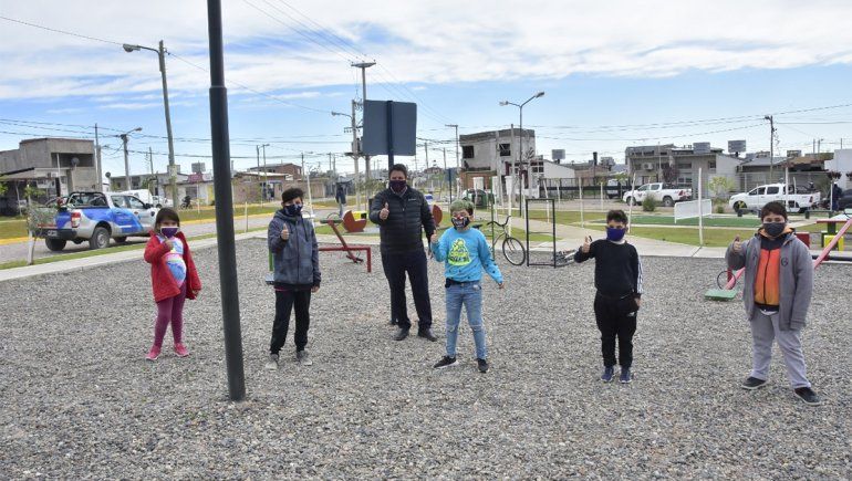 Inauguraron pulmón verde en el barrio Terrazas del Neuquén