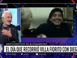 La emoción de Andy Kusnetzoff al recordar una nota con Diego