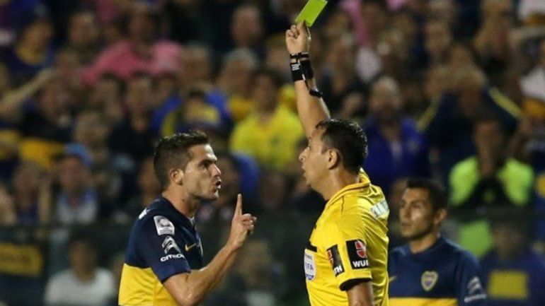 Herrera en uno de los partidos en los que dirigió a Boca.