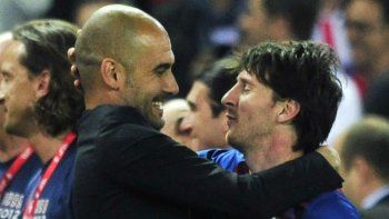 Messi y Guardiola, en la época del Barcelona. Messi y Guardiola, en la época del Barcelona.