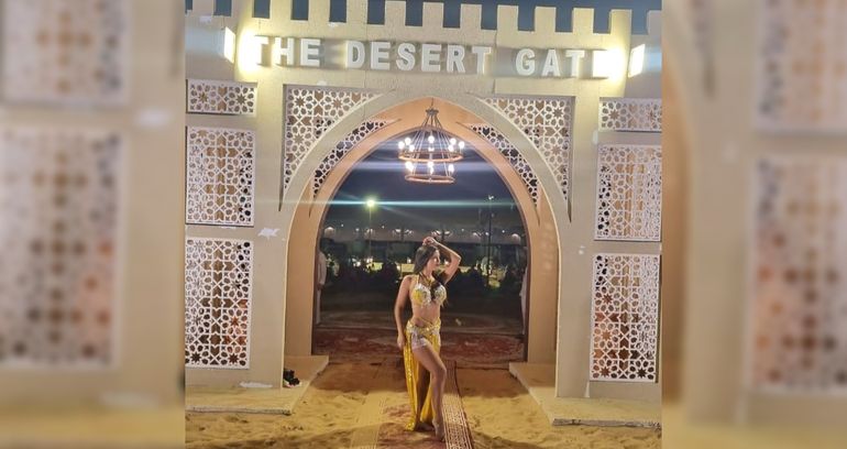 Yamila lleva su danza desde Rincón de los Sauces hasta Dubai