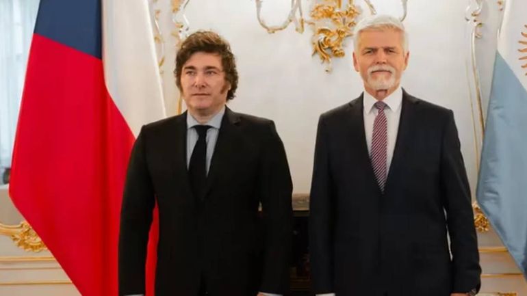 En el marco de su gira europea, Javier Milei fue recibido por el presidente de República Checa, Petr Pavel. En el marco de su gira europea, Javier Milei fue recibido por el presidente de República Checa, Petr Pavel.