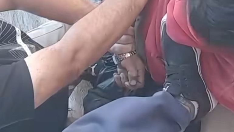 El hombre fue atrapado por los vecinos de barrio Progreso