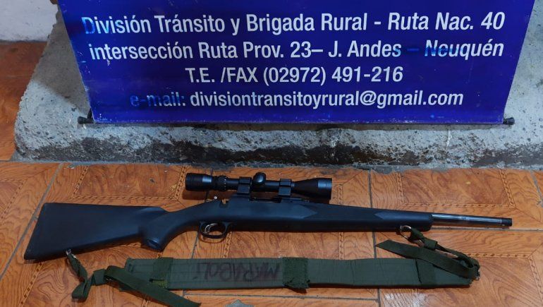 Detuvieron a un empleado municipal por caza furtiva en Junín de los Andes