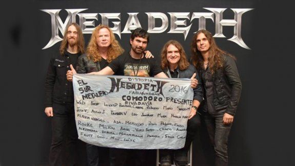 El fan apuñalado en el Ruca Che disfrutó del recital junto a los integrantes de Megadeth