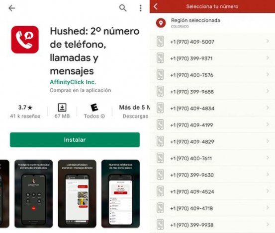 Para comunicarte por WhatsApp sin usar tu número real, está la aplicación Hushed disponible en Google Play. | Foto: Mag.