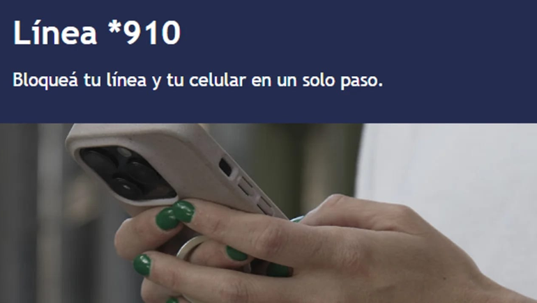 El mensaje hacía mención a la Línea *910&nbsp; y era enviado desde el Ministerio de Seguridad.