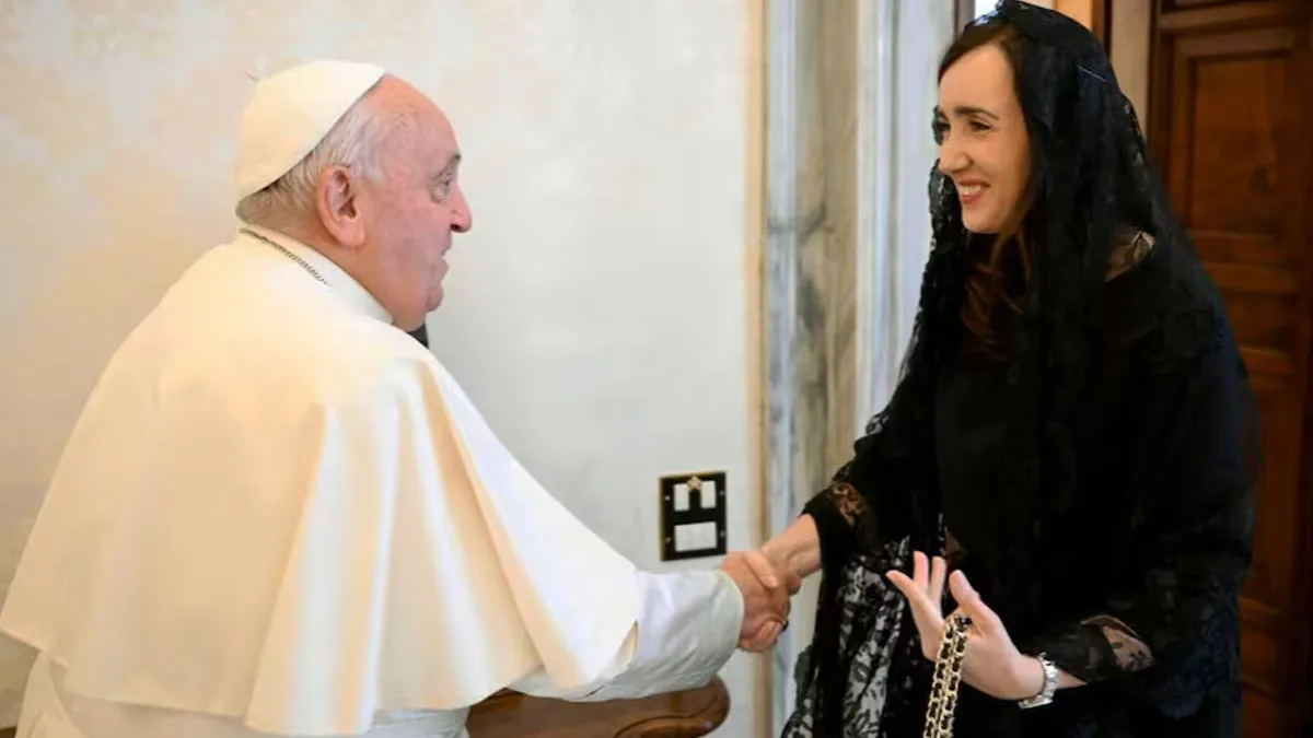 Qué le dijo el Papa Francisco a Victoria Villarruel tras su encuentro