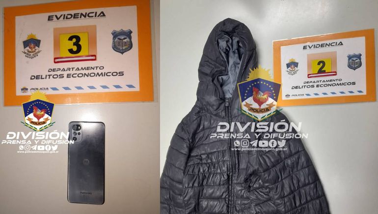 La Policía logró secuestrar varios elementos que compraba con el dinero del robo La Policía logró secuestrar varios elementos que compraba con el dinero del robo