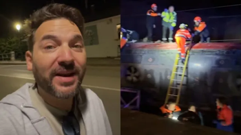 El standpero argentino fue una de las personas que estaba a bordo de uno de los trenes. El standpero argentino fue una de las personas que estaba a bordo de uno de los trenes.