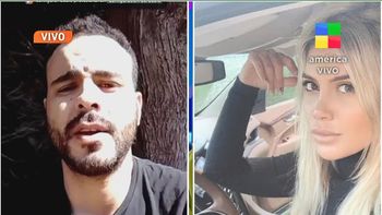 El guardaespaldas de Wanda Nara. El guardaespaldas de Wanda Nara.