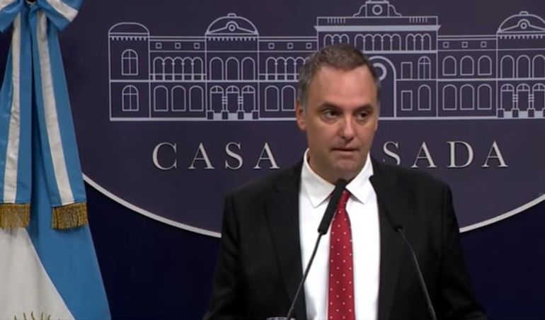 Manuel Adorni habló este miércoles por la mañana.&nbsp;