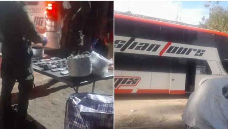 Sorpresa en un control sobre la ruta: llevaban 200 mil dólares sin declarar en un colectivo
