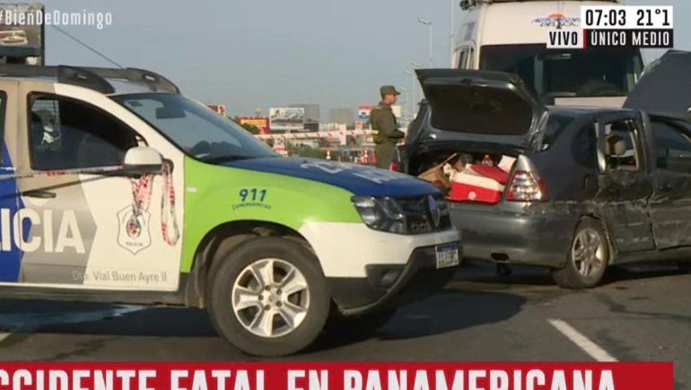 Dos muertos al despistarse un auto en plena Panamericana