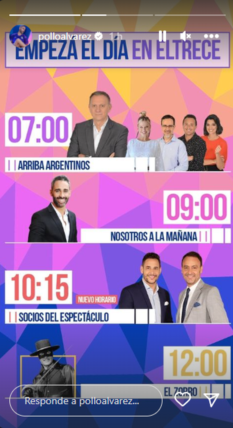 El conductor ya compartió en sus redes el nuevo horario de su programa.