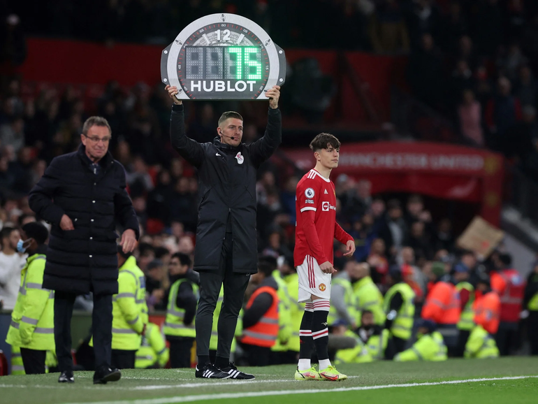 Garnacho debutó en el Manchester United: así fue la reacción de su familia