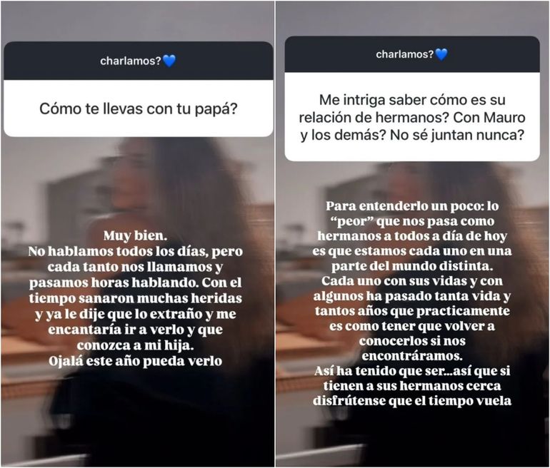 Los mensajes de Ivana Icardi en sus redes sociales Los mensajes de Ivana Icardi en sus redes sociales