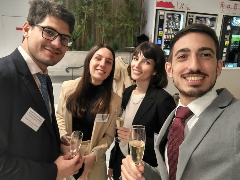Ramiro Soules integró el equipo ganador de la Facultad de Derecho de la UBA con otros tres estudiantes de la carrera.