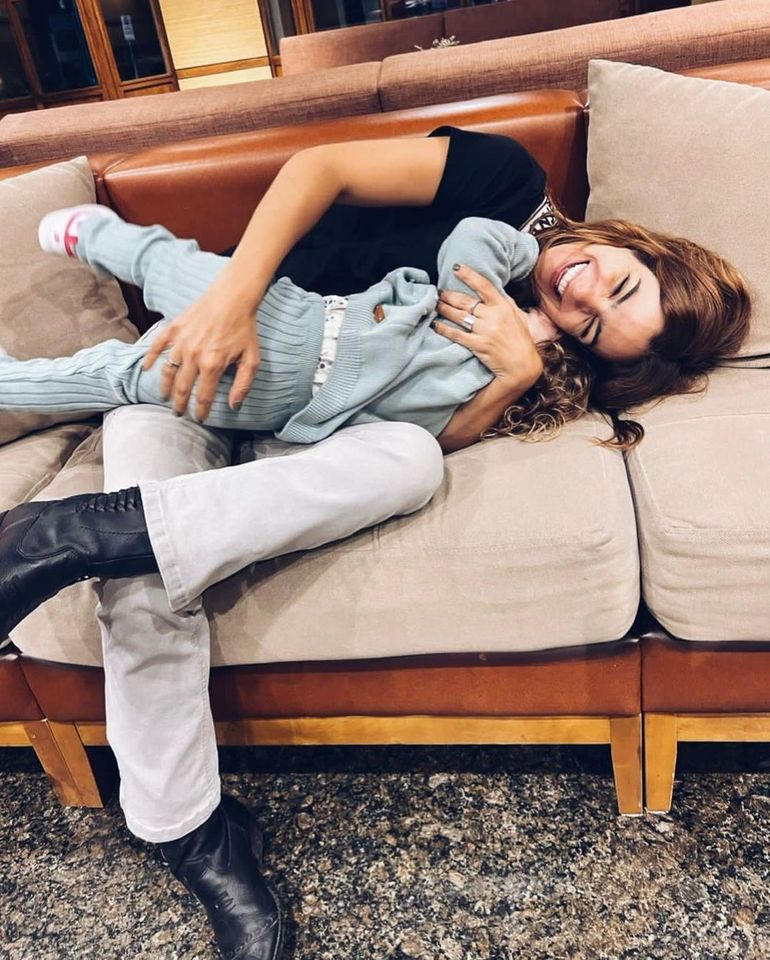 Hasta ahora, la actriz solo mostraba a su hija de espaldas.