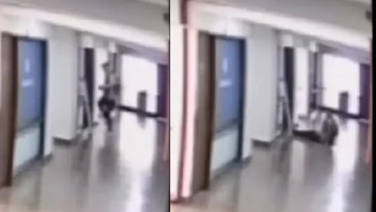 Video: con muletas y a los saltos, cometió un robo