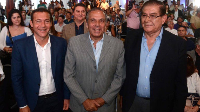 La tríada del MPN antes de la pelea Sapag-Pereyra. Hoy harán las paces.