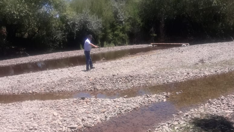 El bajo caudal del arroyo Covunco impacta en el centro de la provincia