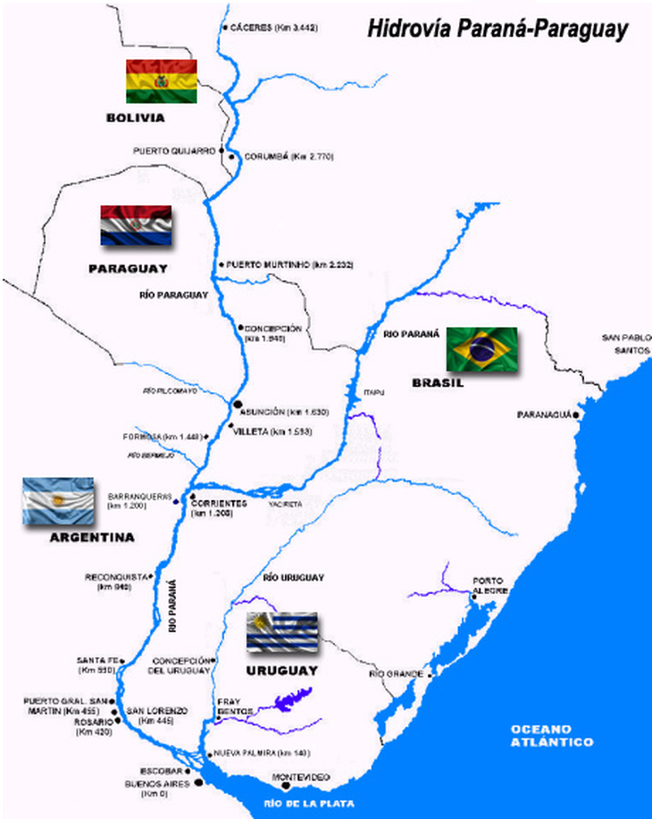 La Hidrovía Paraná-Paraguay es la principal vía de navegación de la Argentina. La Hidrovía Paraná-Paraguay es la principal vía de navegación de la Argentina.