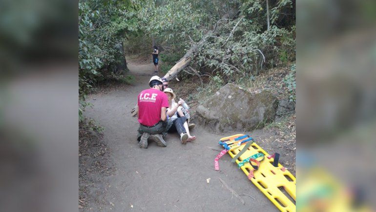 Rescataron a una turista lesionada del Parque Nacional Lanín