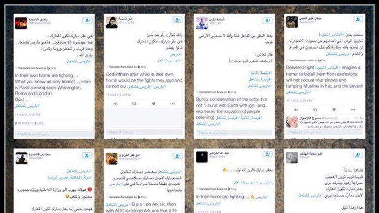 Twitter comenzó a suspender las cuentas que anunciaban los ataques.