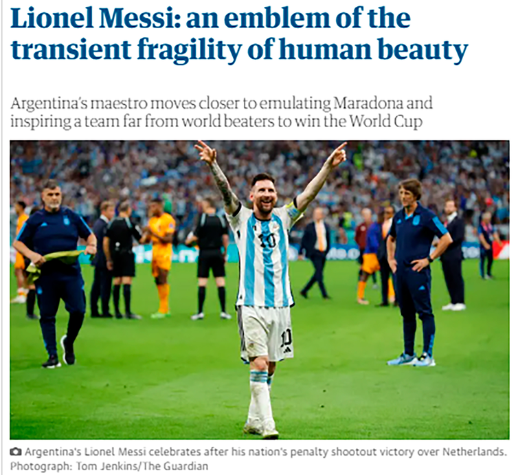 Si tiene lágrimas, guardelas hasta el martes; la prensa inglesa sobre Messi