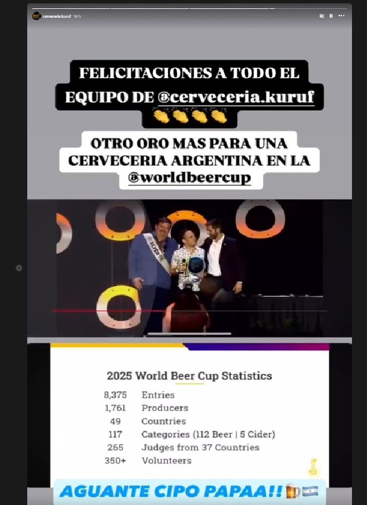 Kürüf, la cerveza de la Patagonia que conquistó el oro en las "Olimpíadas"
