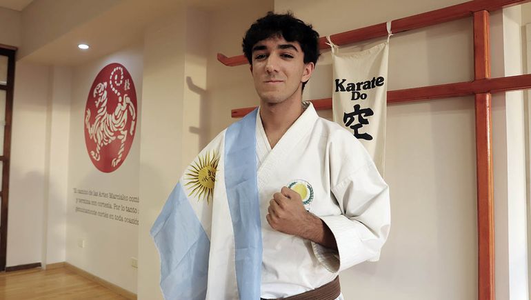 Empezó karate para superar la timidez y hoy se prepara para un mundial en Brasil