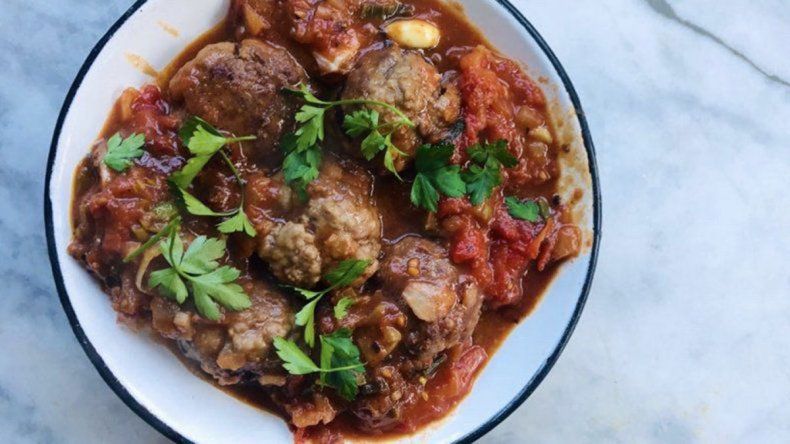 Receta: albóndigas en salsa de tomate