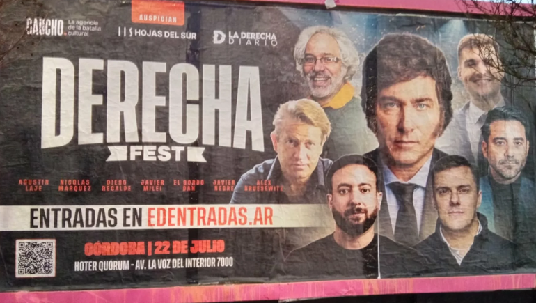 El Derecha Fest se realizará en Córdoba