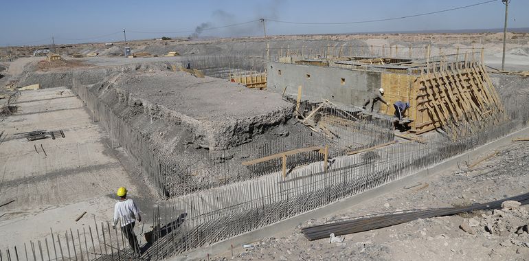 La obra del hopsital Norpatagónico avanza a un buen ritmo.