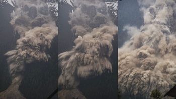 La impresionante avalancha que sepultó a un pueblo de Suiza La impresionante avalancha que sepultó a un pueblo de Suiza