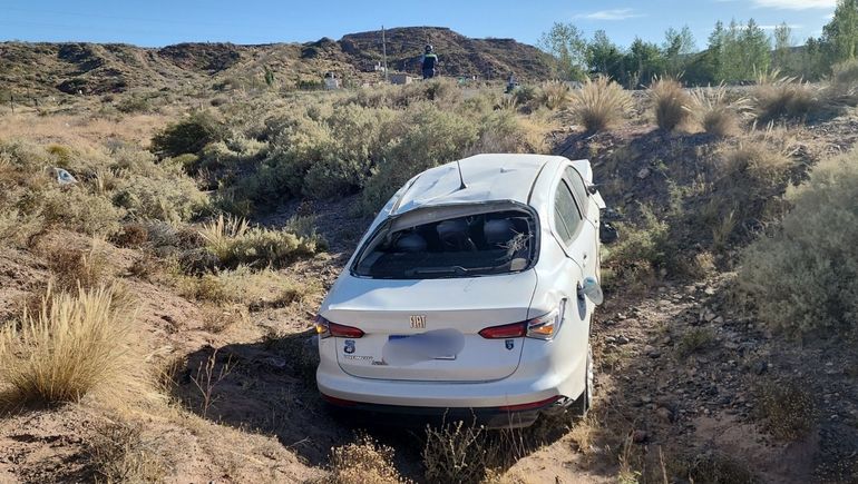 El accidente tuvo lugar en la Cuesta del Maida este jueves por la mañana. Gentileza @MovilRigo