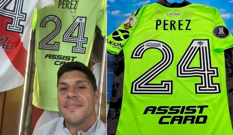 Enzo Pérez será el arquero de River: mirá su llegada al estadio