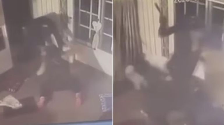 Video: entraron a robar una casa, golpearon a una familia pero los echaron a sartenazos