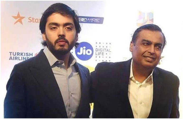 Anant con su padre, Mukesh Ambani. Anant con su padre, Mukesh Ambani.