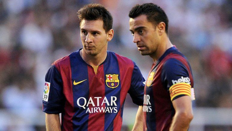 Xavi Hernández y Leo Messi durante su paso por Barcelona