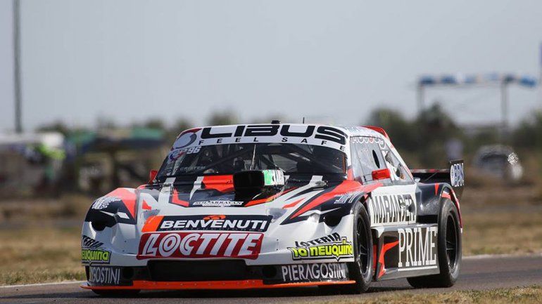 Juan Cruz Benvenuti no se benefició con el uso de gomas usadas y perdió velocidad.