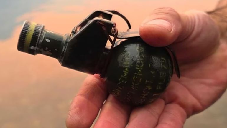La granadas encontradas son de Fabricaciones Militares.