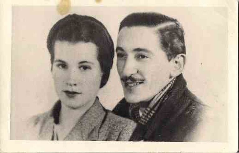 Violeta y su esposo.