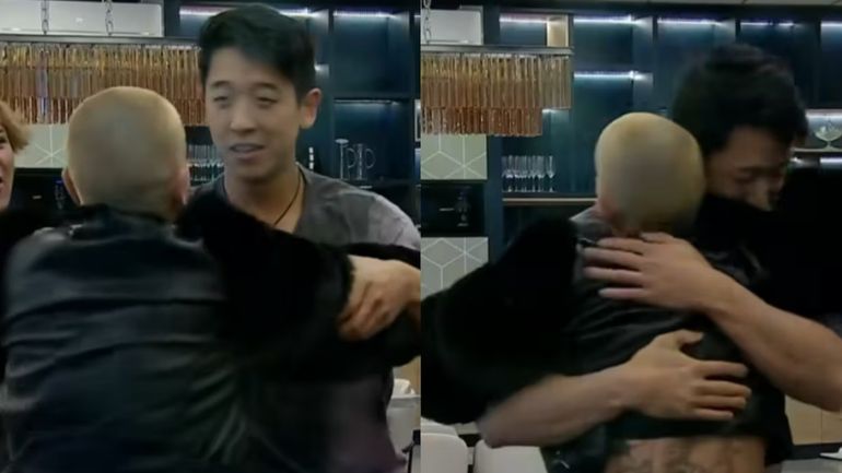 El momento del encuentro entre Furia y Martín Ku